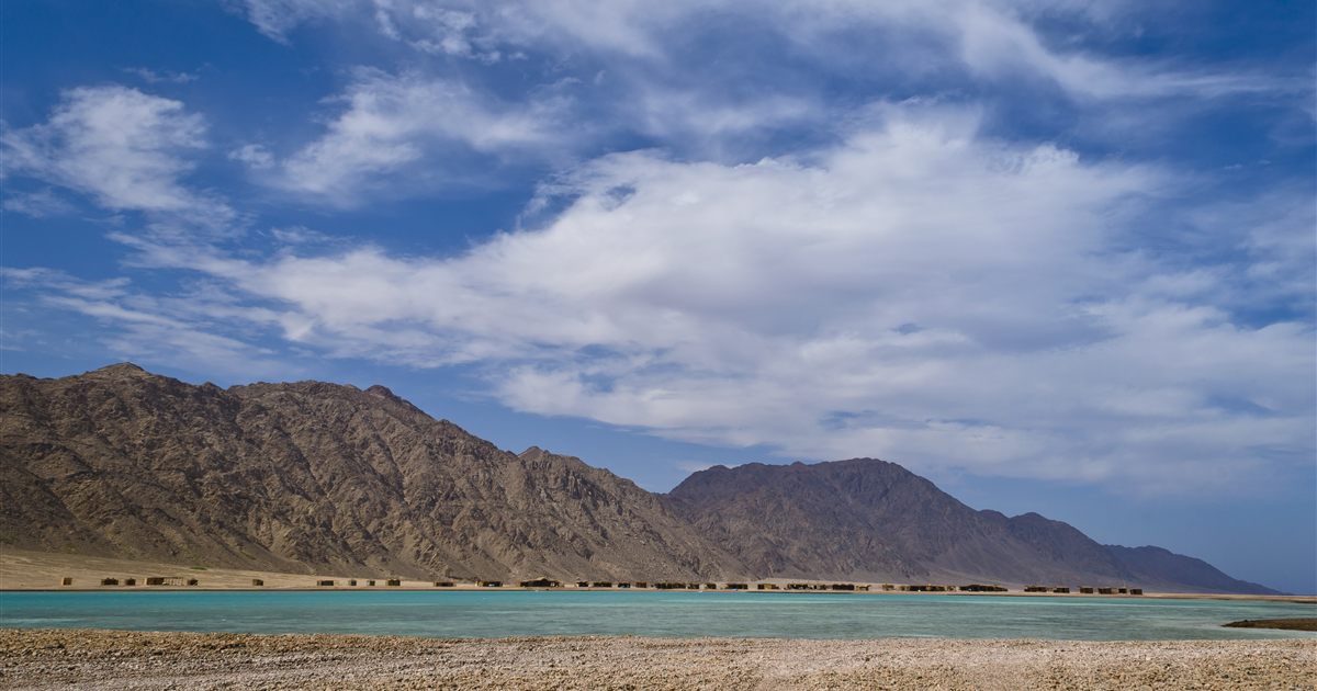 Turquoise water at the Blue Lagoon near Ras Abu Galum