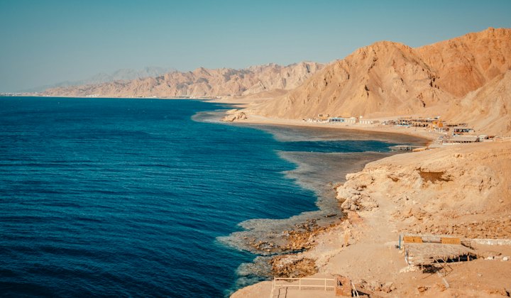 The Blue Hole coast, Dahab