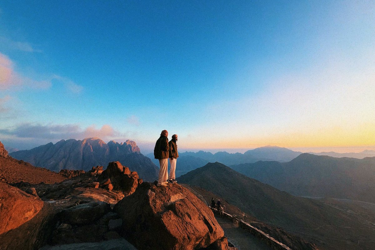Sunrise on the summit of Mount Sinai