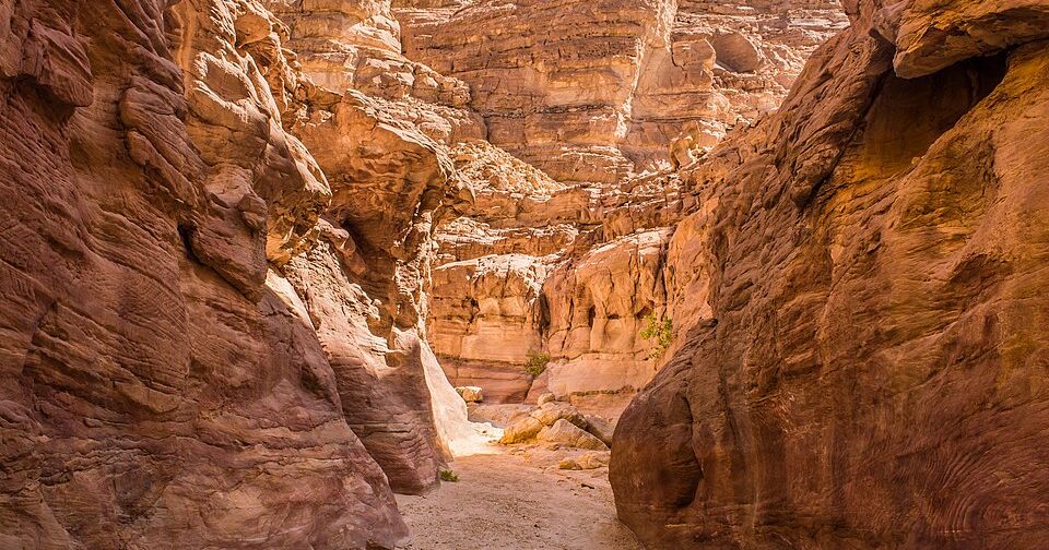 Rock formations in the Coloured Canyon, Sinai